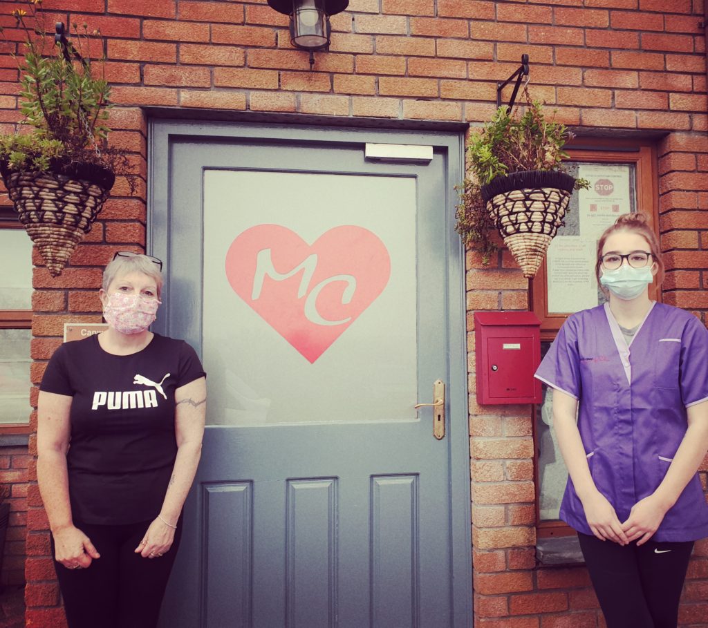 Meddyg Care new starters Left to right: Ffion Shaw, Leah Jones